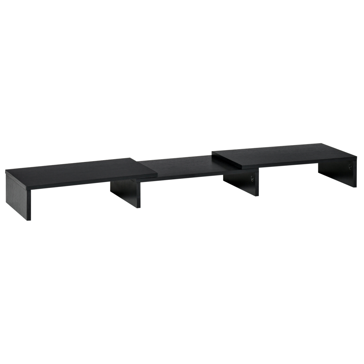Ergonomic Dual Screen Riser with Integrated Storage